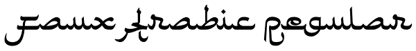 Faux Arabic Regular Font