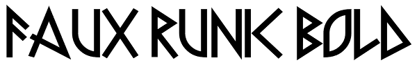 Faux Runic Bold Font