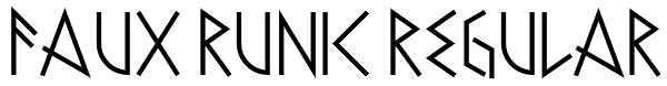 Faux Runic Regular Font