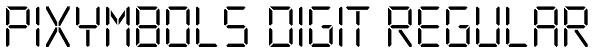 PIXymbols Digit Regular Font