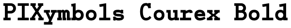 PIXymbols Courex Bold Font