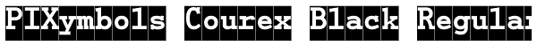 PIXymbols Courex Black Regular Font