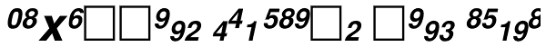 PIXymbols Fractions Bold Italic Font