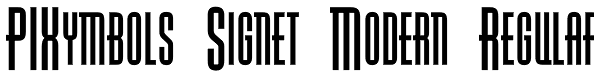 PIXymbols Signet Modern Regular Font