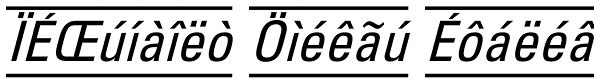 PIXymbols Unikey Italic Font