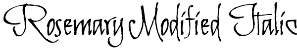 Rosemary Modified Italic Font