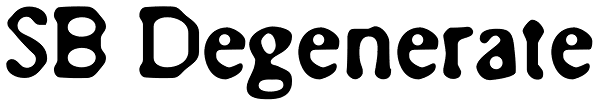 SB Degenerate Font