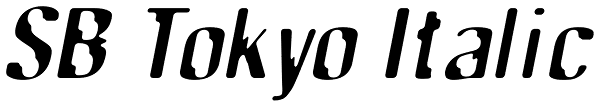 SB Tokyo Italic Font