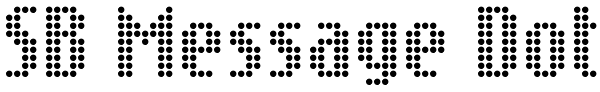 SB Message Dot Font