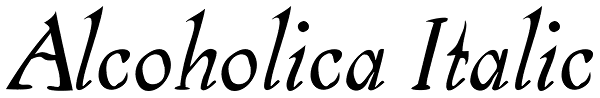 Alcoholica Italic Font