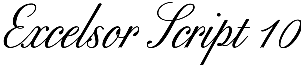 Excelsor Script 10 Font