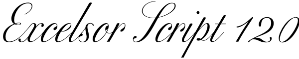 Excelsor Script 120 Font