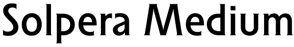 Solpera Medium Font