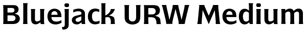 Bluejack URW Medium Font