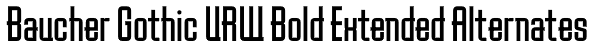 Baucher Gothic URW Bold Extended Alternates Font