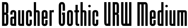 Baucher Gothic URW Medium Font