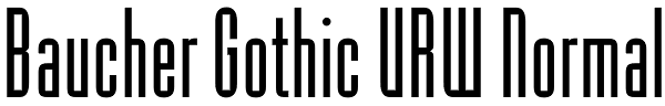 Baucher Gothic URW Normal Font