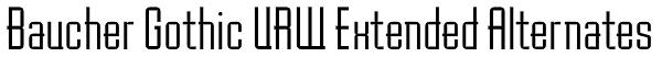 Baucher Gothic URW Extended Alternates Font