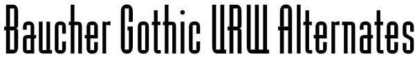 Baucher Gothic URW Alternates Font