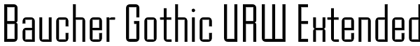 Baucher Gothic URW Extended Font