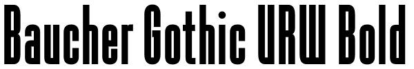 Baucher Gothic URW Bold Font