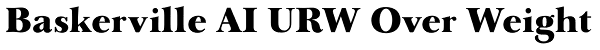 Baskerville AI URW Over Weight Font