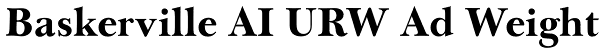 Baskerville AI URW Ad Weight Font