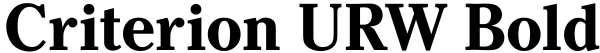 Criterion URW Bold Font