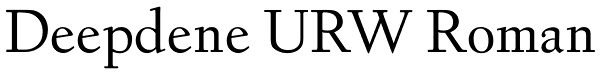 Deepdene URW Roman Font