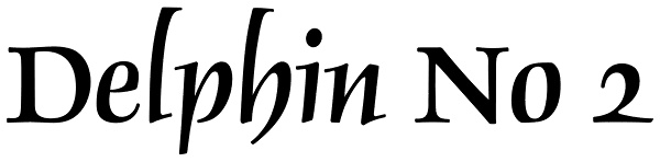 Delphin No 2 Font