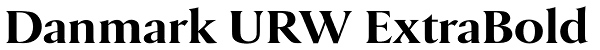 Danmark URW ExtraBold Font