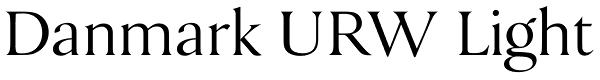 Danmark URW Light Font