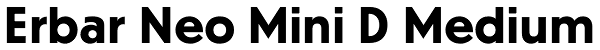 Erbar Neo Mini D Medium Font