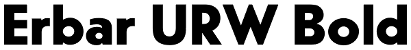 Erbar URW Bold Font