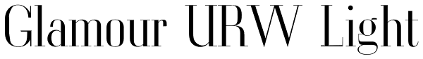 Glamour URW Light Font