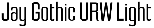 Jay Gothic URW Light Font