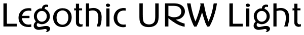 Legothic URW Light Font