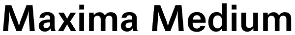 Maxima Medium Font