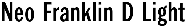 Neo Franklin D Light Font