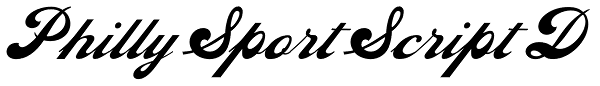 Philly Sport Script D Font