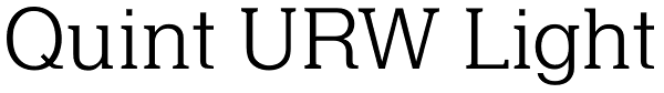 Quint URW Light Font