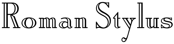 Roman Stylus Font