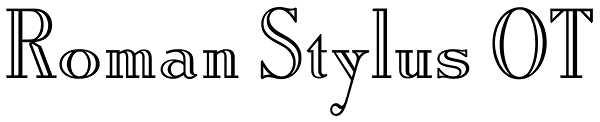 Roman Stylus OT Font