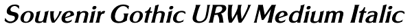 Souvenir Gothic URW Medium Italic Font