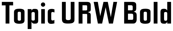 Topic URW Bold Font