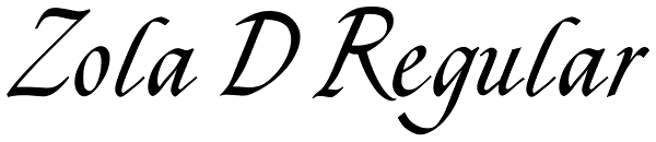 Zola D Regular Font