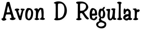 Avon D Regular Font