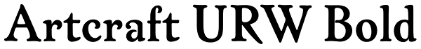 Artcraft URW Bold Font