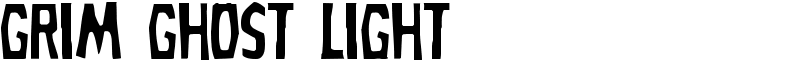 Grim Ghost Light Font