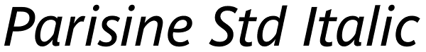 Parisine Std Italic Font